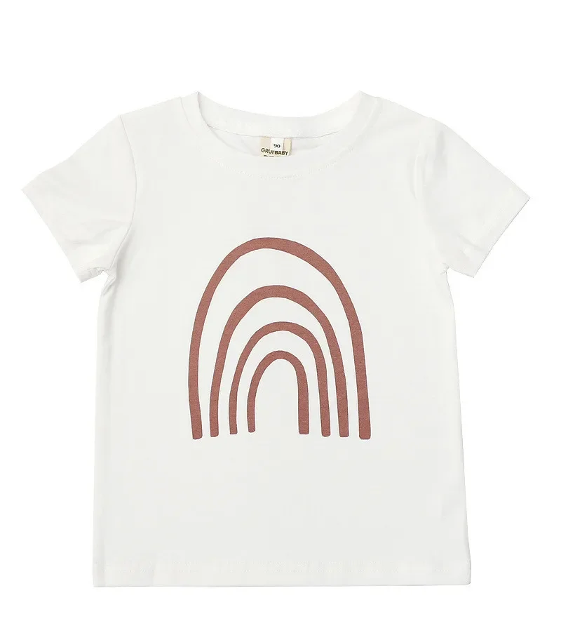 EnkeliBB 2+ Pieces Free shipping ~ 100cm 3Y Clearance Toddler Boy and Girls Summer T-shirt Brand Designer Tees Tops image 6