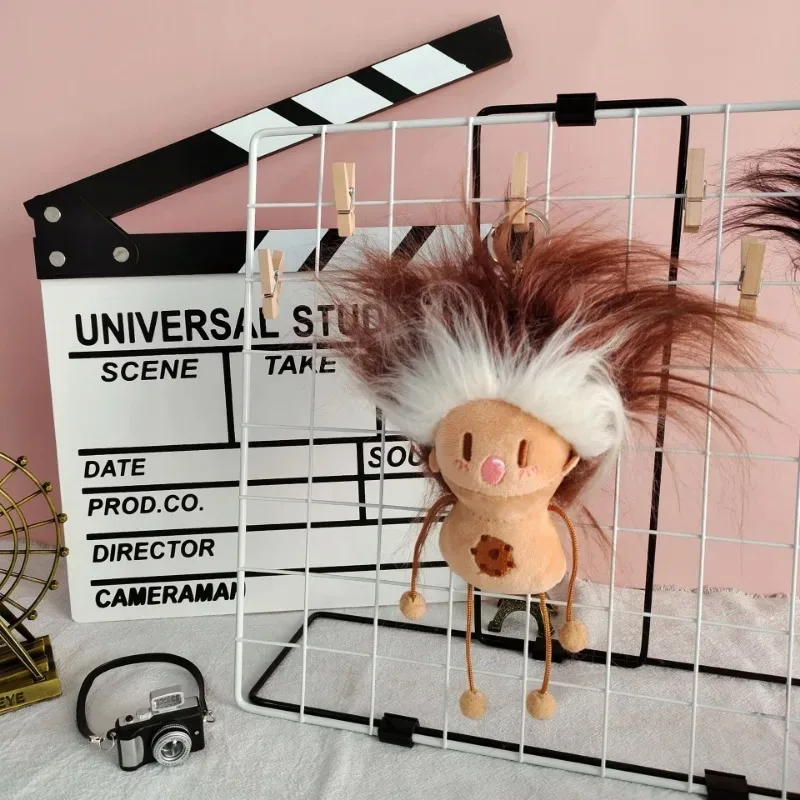 Derivados de animación, muñeco explosivo de cabeza grande, piernas largas, lindo llavero de muñeco de peluche, Juguetes, bolso, colgante, regalo de cumpleaños para amigo