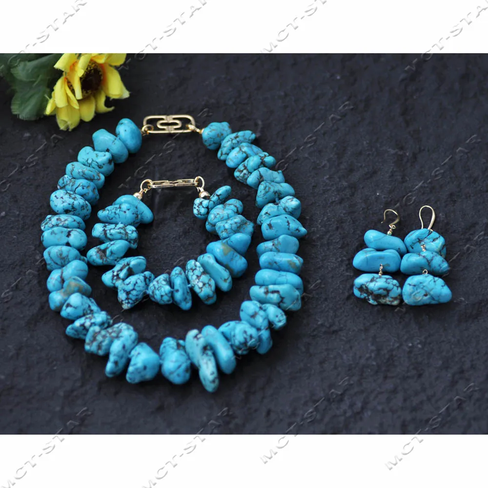 z14150-set-naturale-18-''-28-mm-blu-barocco-turchese-irregolare-minerale-grezzo-collana-braccialetto-orecchino