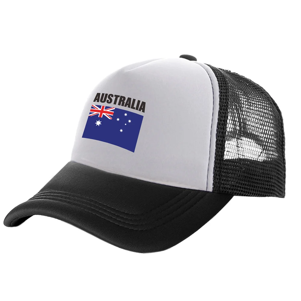 Australia Trucker Caps Men Australia Hat Baseball Cap Cool Summer Unisex Mesh Net Caps