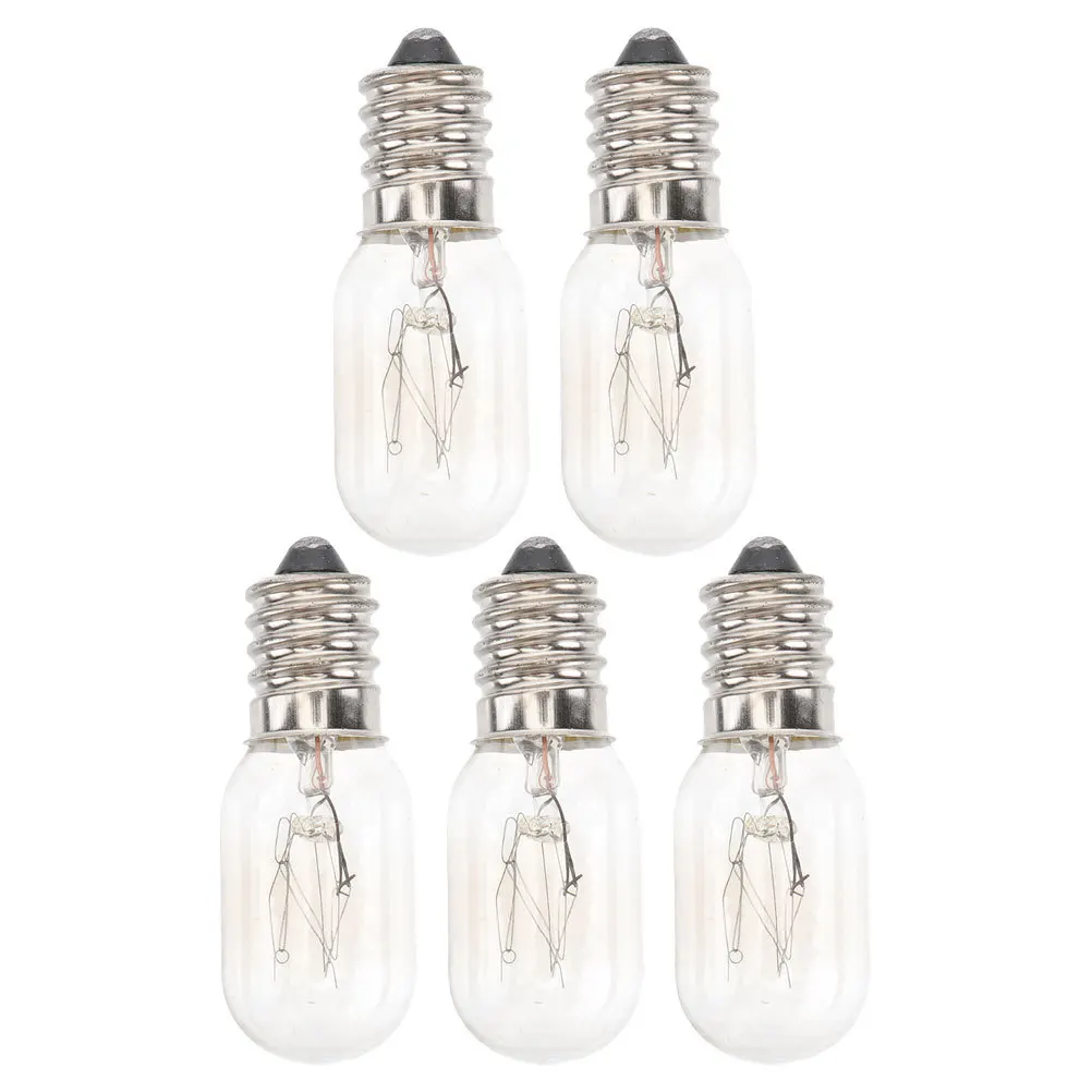

5Pcs E14 Small Screw Base Appliance Bulbs Sewing Machine Refrigerator Microwave Freezer Warm Light Heat Resistant