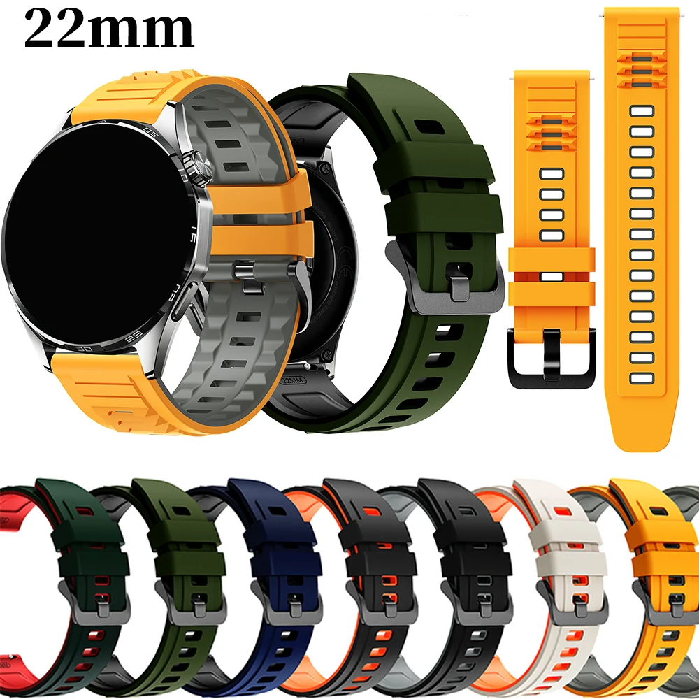 22mm Modisches Silikonarmband für Garmin Venu 4 3 Vivoactive 4 Forerunner255 265 745 955 965 570 970 Active Ersatz-Handgelenksband