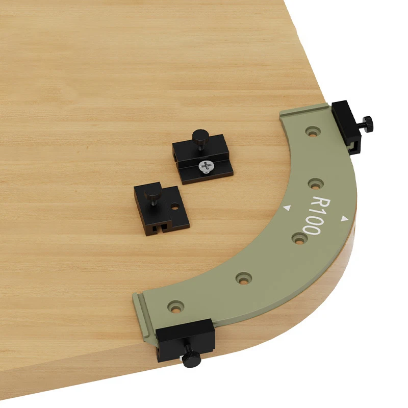 البلاستيك النجارة زاوية مستديرة نصف القطر قوالب الزاوية توجيه دليل R100 R150 R200 R250 R300 منحنى دليل خزانة حافة صب