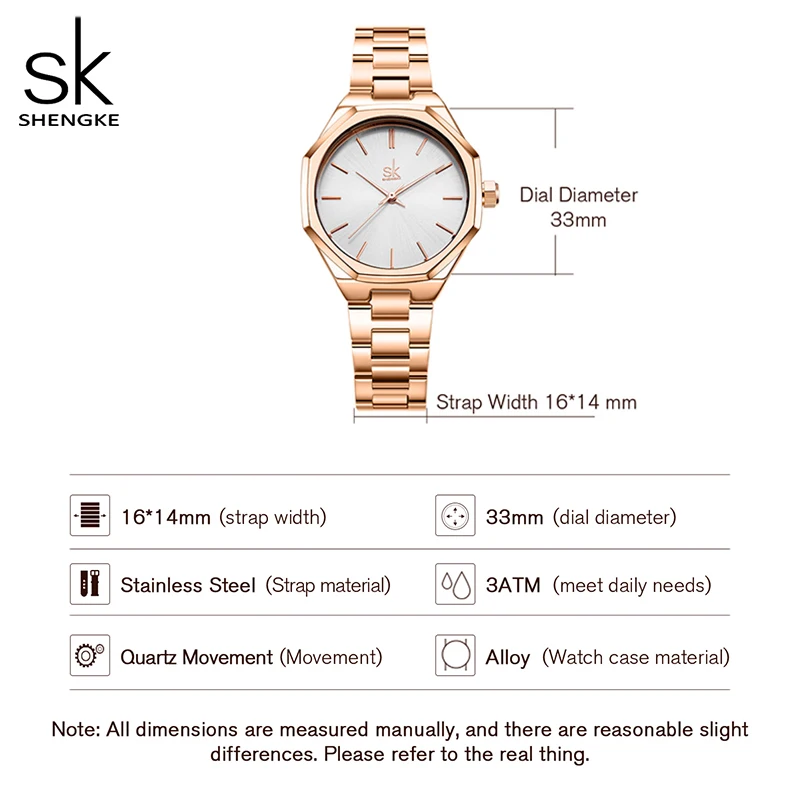 Shengke-Relógios de Luxo Criativo Feminino Pulseira, Relógio de Quartzo Feminino, Relógio Impermeável, Marca Top, Presente para Senhoras, Nova Moda