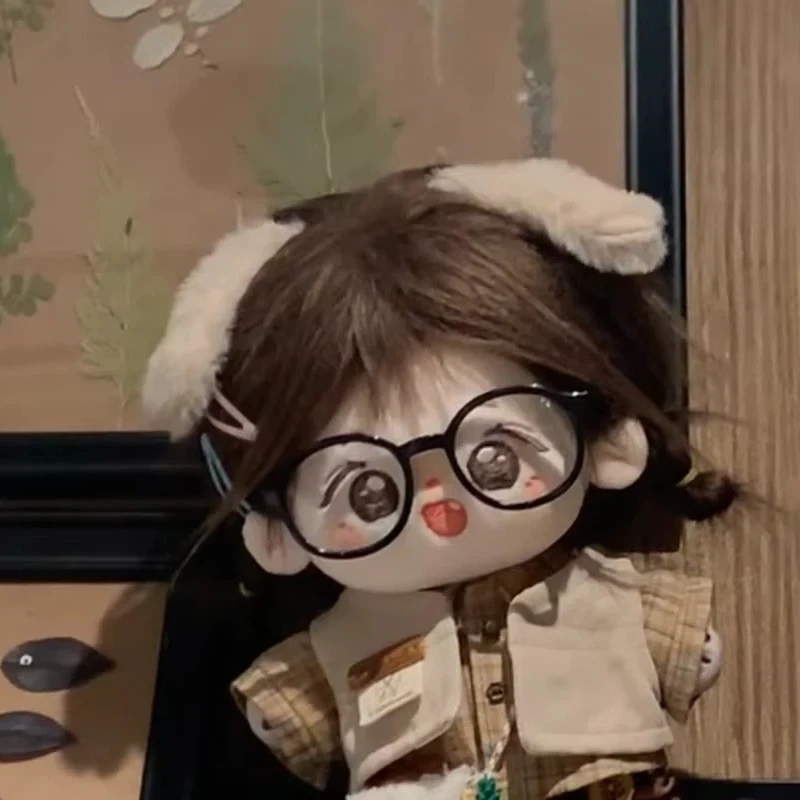 Only Doll Glasses Black Frame Clear Lens Mini Eyeglasses Accessory For Bjd Puppet Stuffed Doll Pet Costume Decoratios