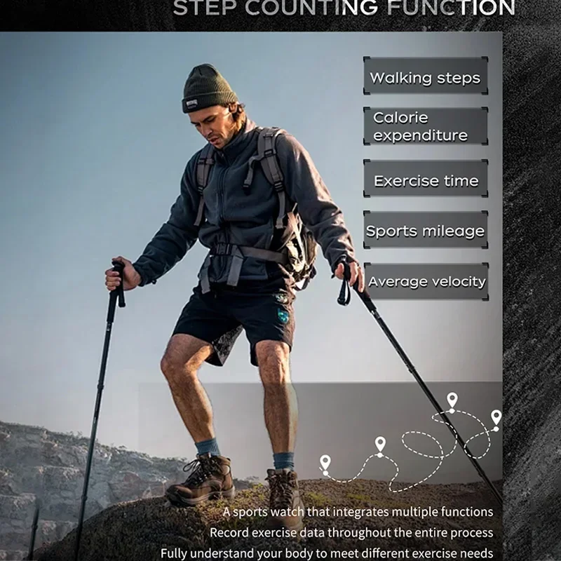 SANDA 2197 Men's Electronic Watch Sport Multi functional Night Light Waterproof Calendar Alarm Clock Casual Men's Digital Watch