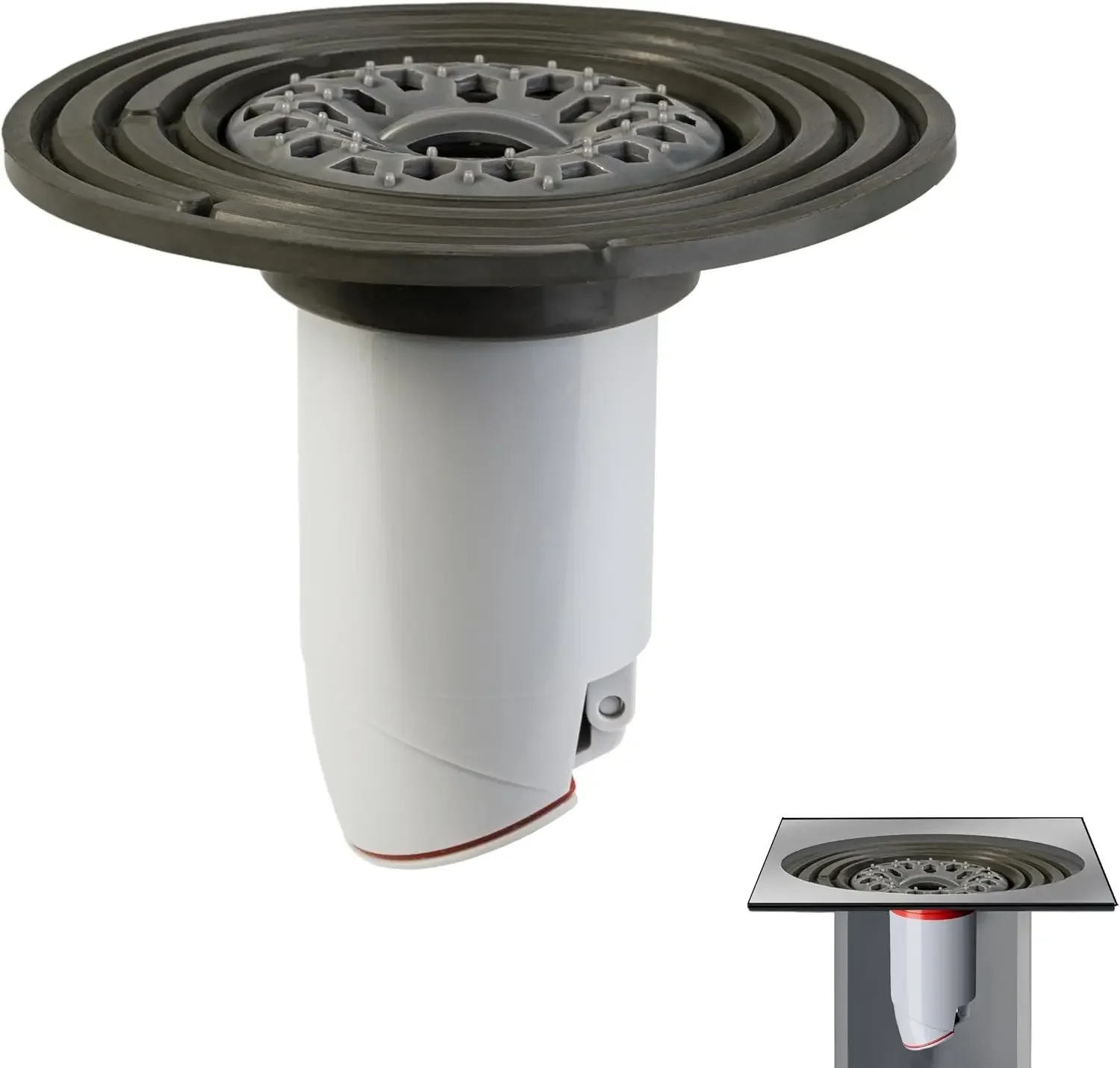 

Magnetic Shower Drain Plug - Odor Proof & Backflow Preventer, Hair Catcher, Fits 1.9-3.9 Inch Drains