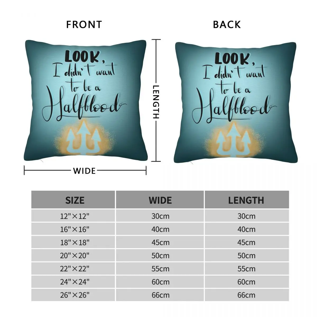 Percy Jackson & The Olympians Square Pillowcase Polyester Linen Velvet Creative Zip Decor Throw Pillow Case Home Cushion Cover