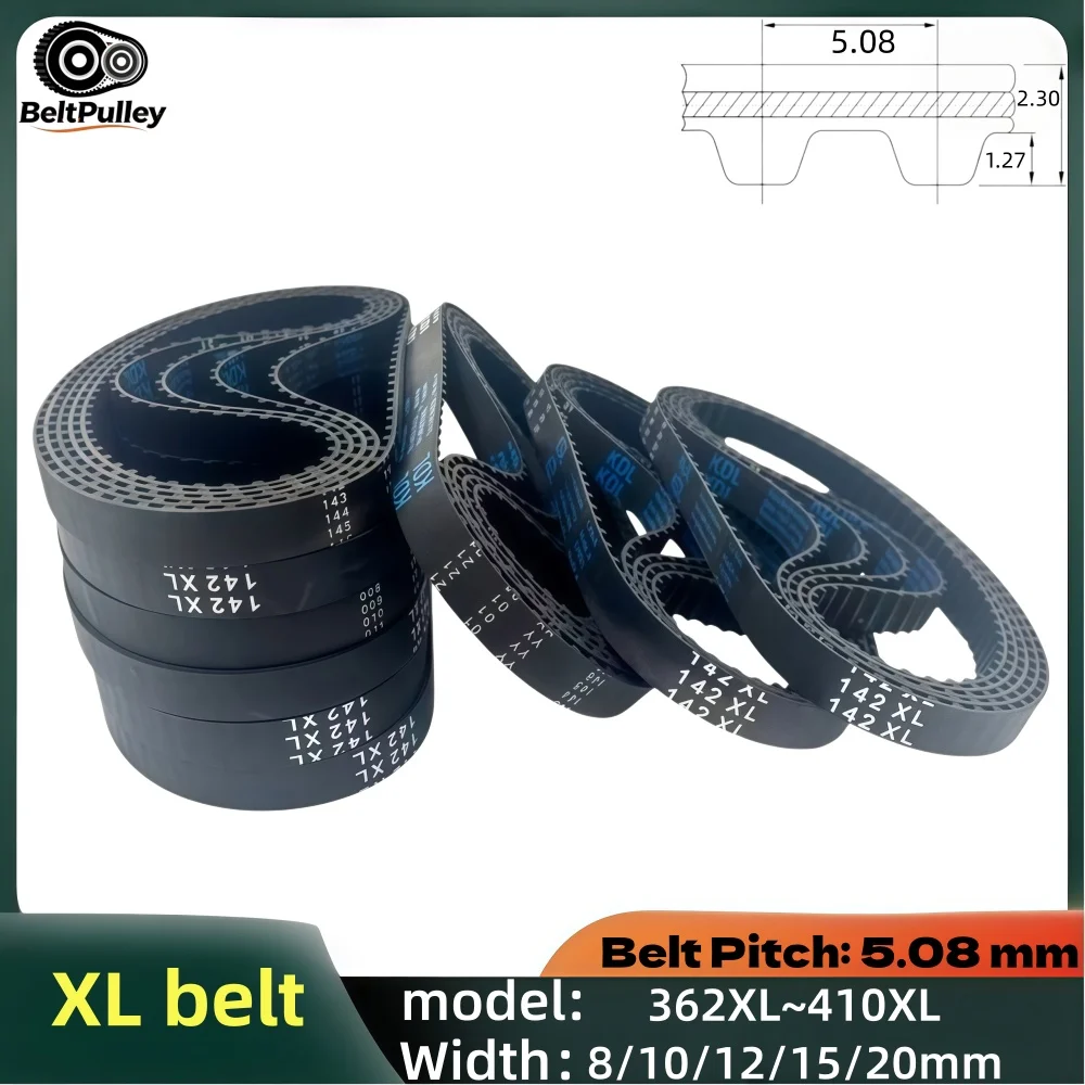 XL Timing Belt 362-410XL 8/10/12/15/20mm Wide Rubber for CNC 3D Printer Laser Engraver Parts