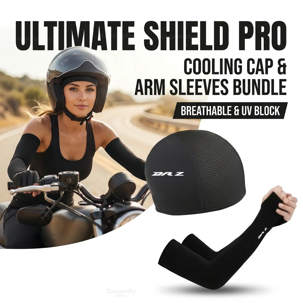 

For Suzuki Drz 400 drz400e DRZ400 Drz400s Motorcycle Summer Sun Protection Cap Cycling Cap Sports Arm Cover Protection Sleeve