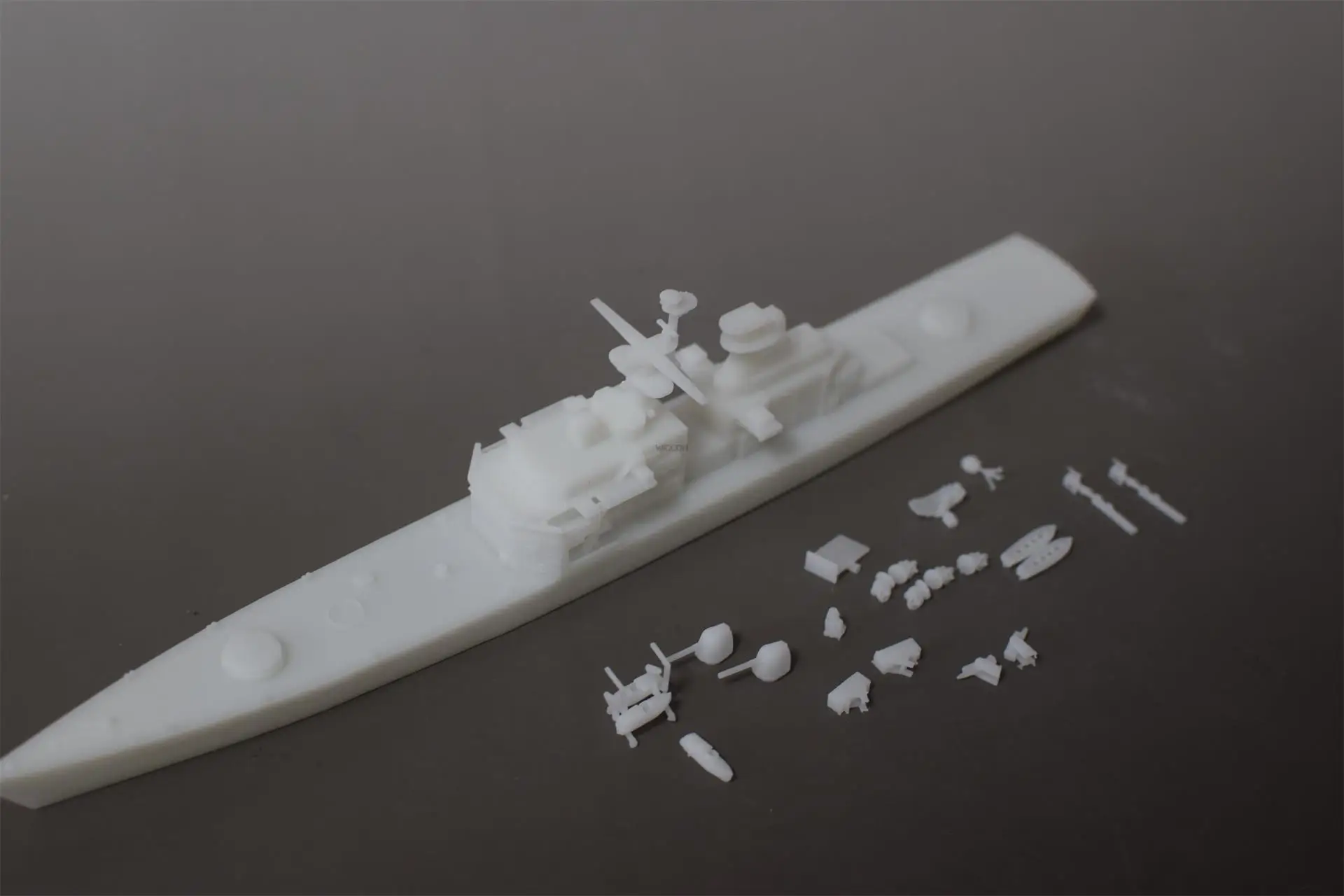 U.S. 1/700 California-class Nuclear-powered Cruiser 3D Printed Resin Ship Model Homemade Assembled Model Toyt Hobby