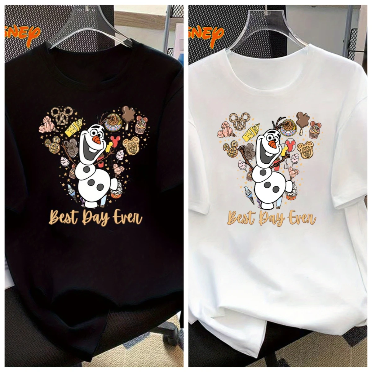 

Женская футболка с узором Disney Frozen Xuebao, летняя повседневная футболка с короткими рукавами, супер крутая, модная, повседневная, свободная, с короткими рукавами