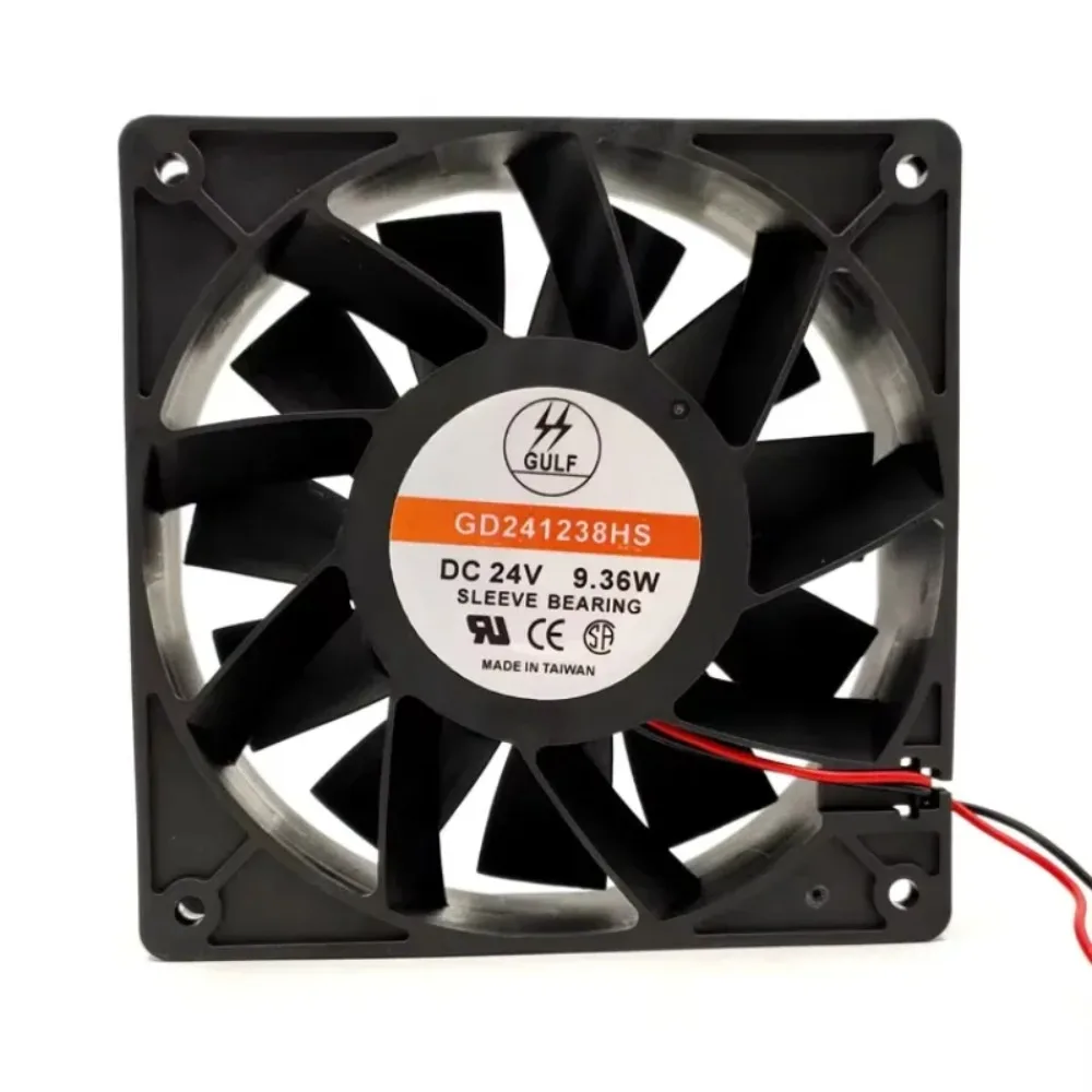 

Вентилятор охлаждения GULF GD241238HS DC 24V 9.36W 120x120x38мм, 2-проводной