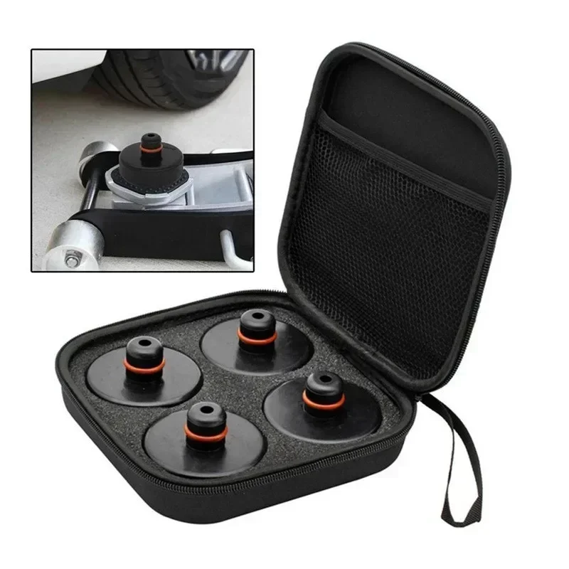 4Pcs Car Rubber Lifting Jack Pad Adapter Tool Chassis Case Suitable For Tesla Model 3 Model S Model X Car Accessories