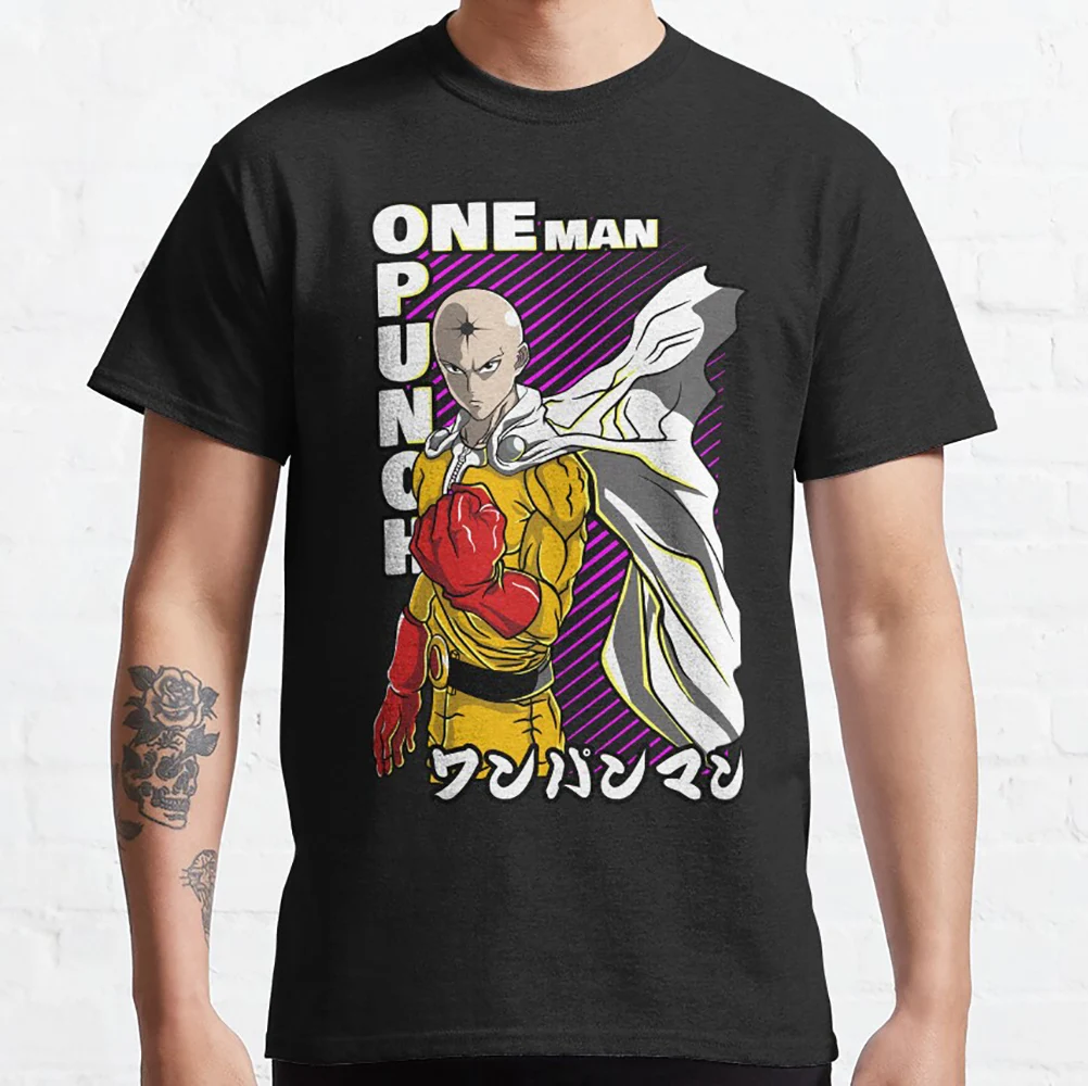 Mister Puncher A Hero For Fun Saitama Gift T-shirt for Anime lover 0529 One Punch Man Manga Print Graphic Clothes All Size Tops