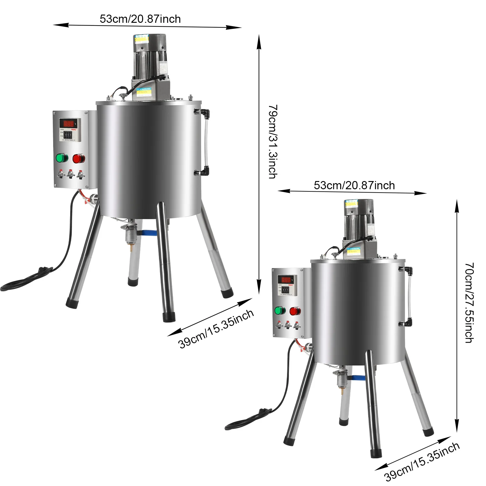 15L/30L آلة تعبئة خلط التدفئة اثارة خزان أحمر الشفاه لصق حشو 110 فولت للذوبان والحشو