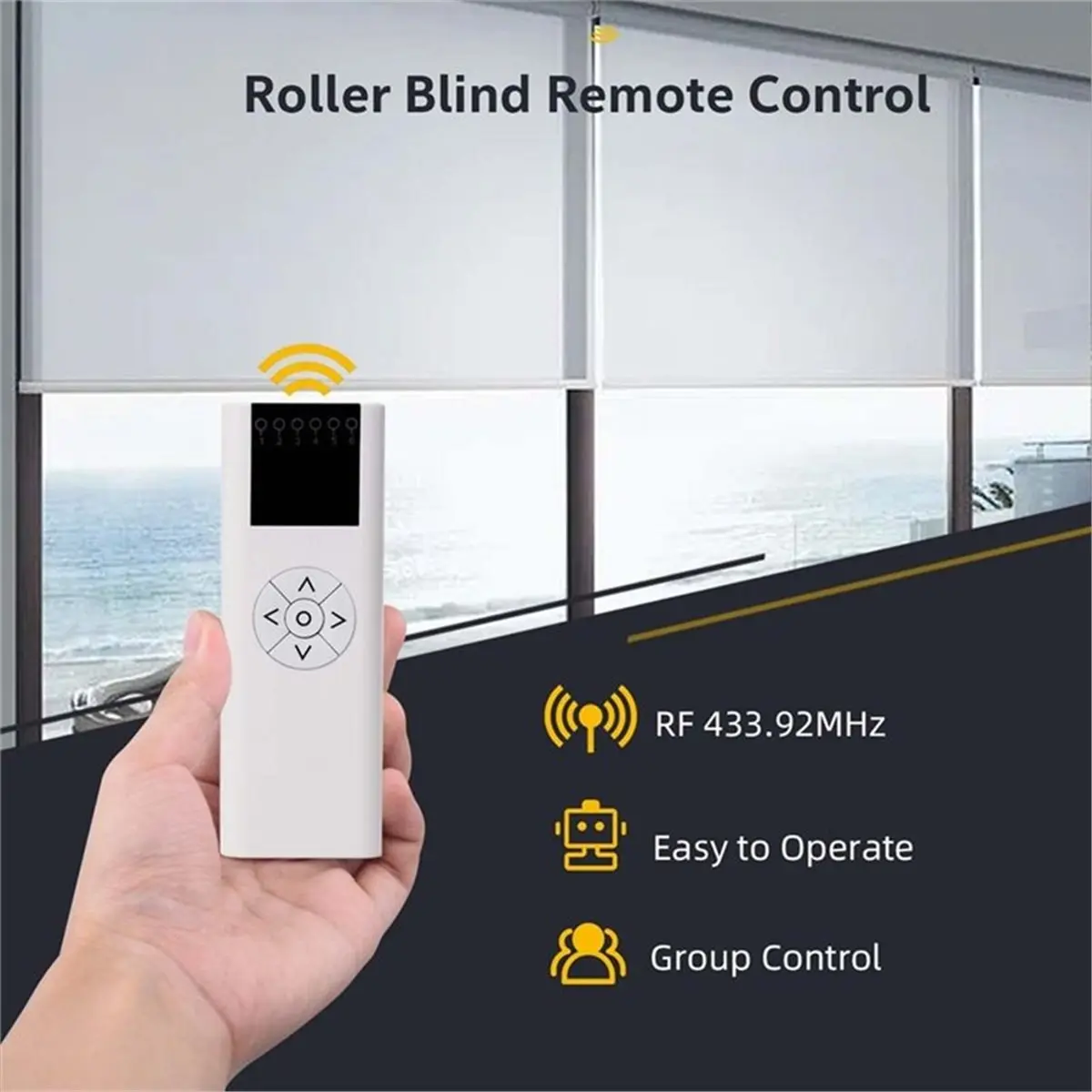 Compatible AC114-01,Channel Blinds Controller for Motorized Roller Shades and Blinds,AC114 Series Remote Control AC114-01