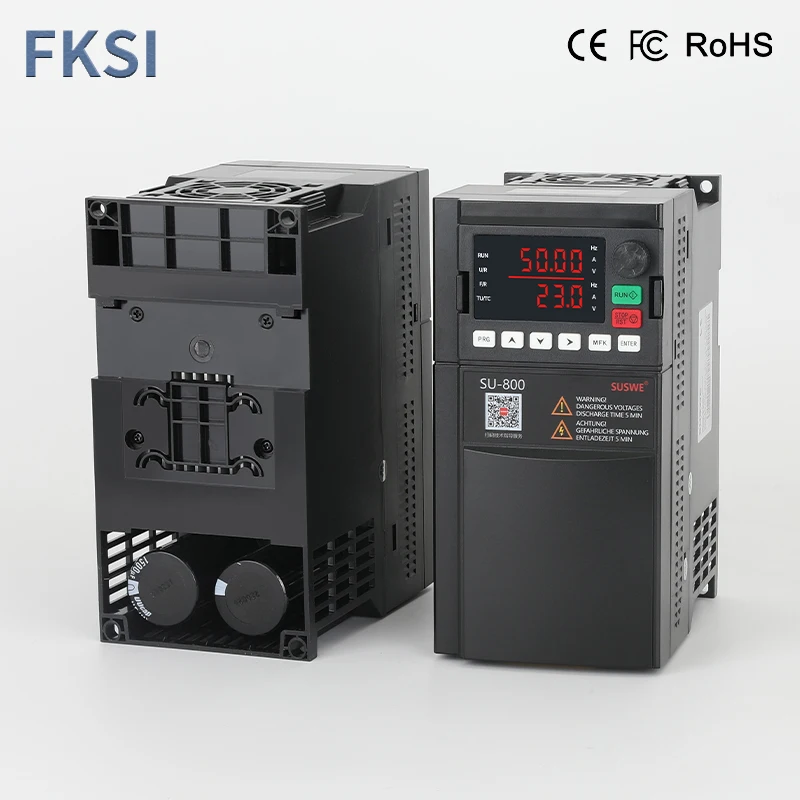 Vfd Inverter 0.75kw 1.5kw 2.2kw 5.5kw 7.5kw Frequentie Converter 220V Eenfasige/380V 3 Fase Motor Snelheidscontrole Omvormer