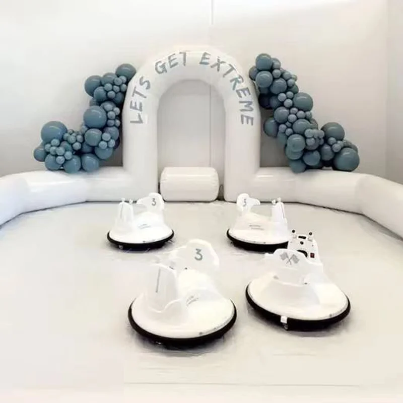 

Outdoor Entertainment Inflatable Bumper Car Kart Track Bumper Car Track Inflatable Kart Track Fence Props