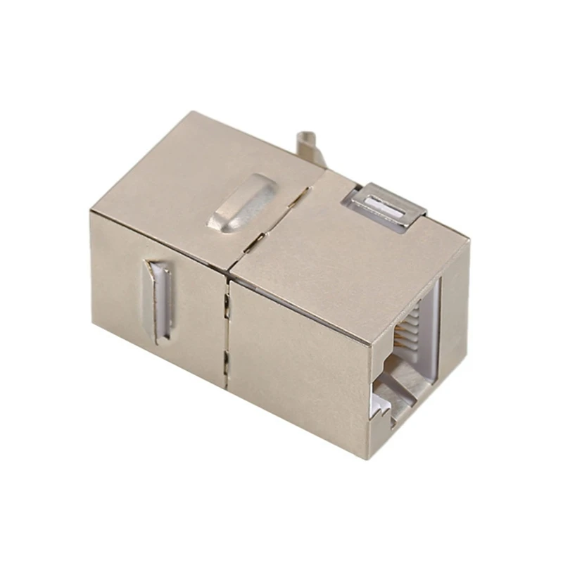 Connecteur LAN blindé sans fil, prise de réseau Gigabit Ethernet Cat6a RJ45 T568B, 10 pièces