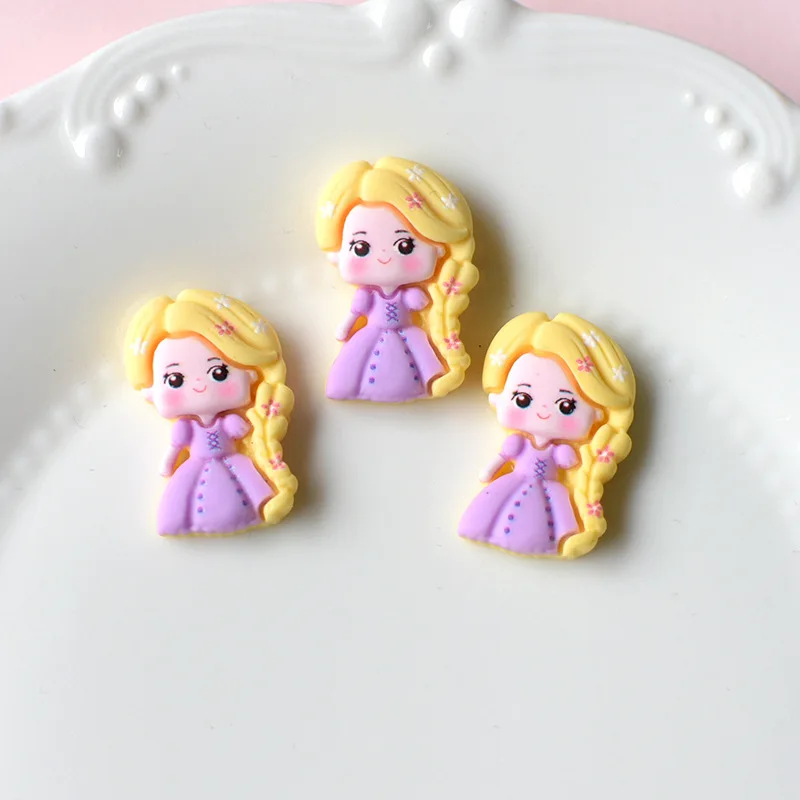 Disney 5 stücke Nette Harz Cartoon Kleine Prinzessin Serie Flache Rückseite Fit Telefon Deco Teile Verzierungen Für Haar Bögen Zubehör