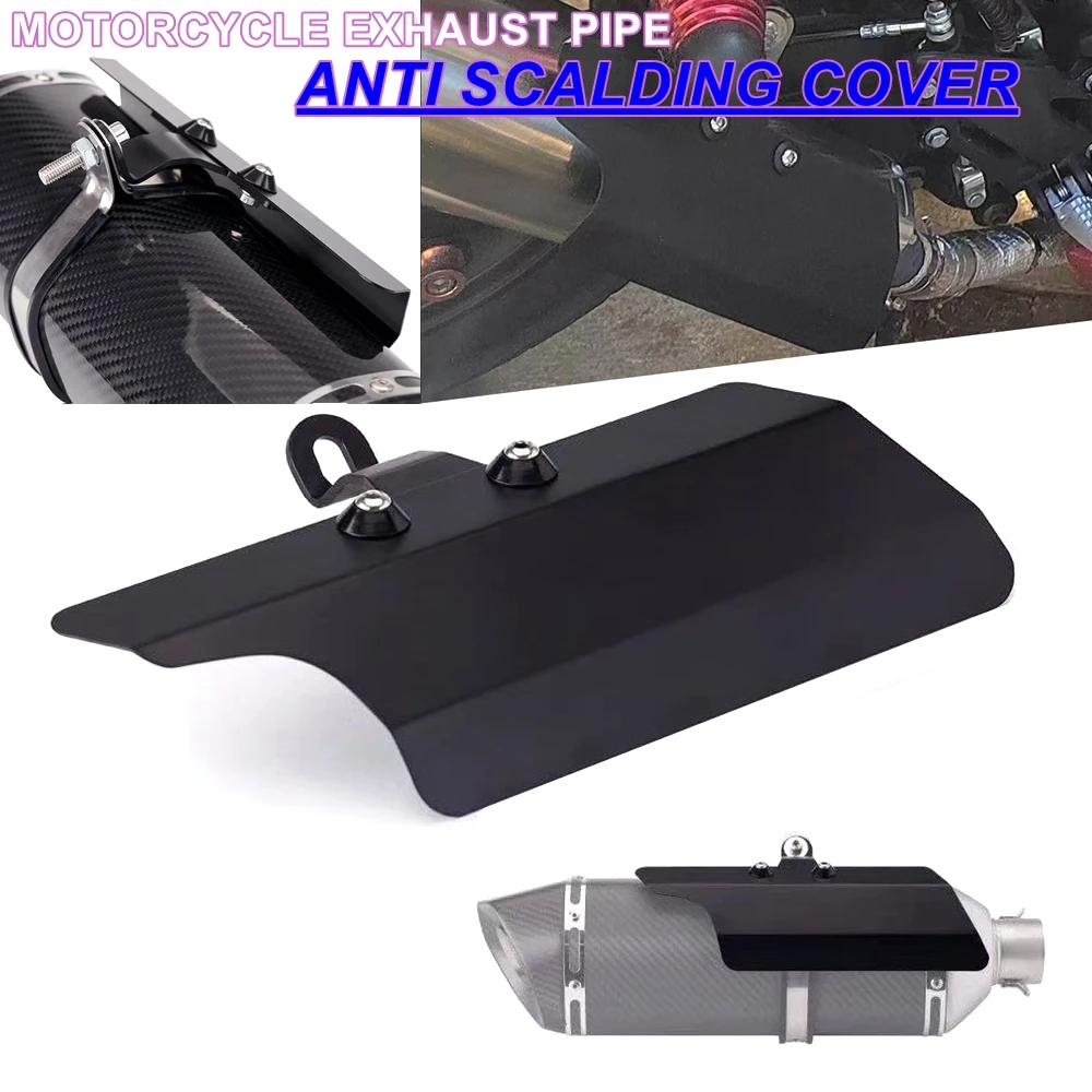 Univeral Motorcycle Exhaust Muffler Pipe Protector Heat Shield Cover Anti Scald Cover For CB400 Z900 Ninja Z400 MT07 09 R3 R25