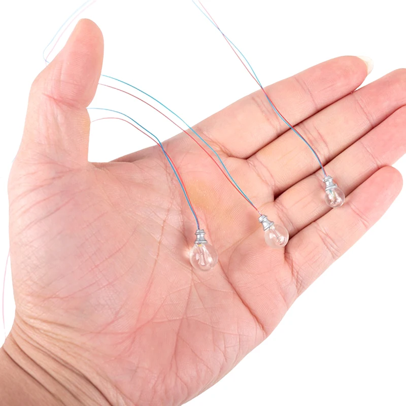 1:87 نموذج مقياس أعمدة مصباح الشارع LED الأبيض الدافئ، ديكور سقف بيت الدمى؛ إضاءة جدارية مصغرة