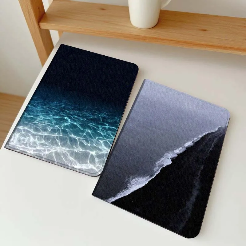 

Blue Water Ripple Light Tablet Case For Apple iPad Air Pro mini 1 2 3 4 5 6 7 8 9 11 M2 M3 M5 M4 5th 6th 7th 10th 11th Gift