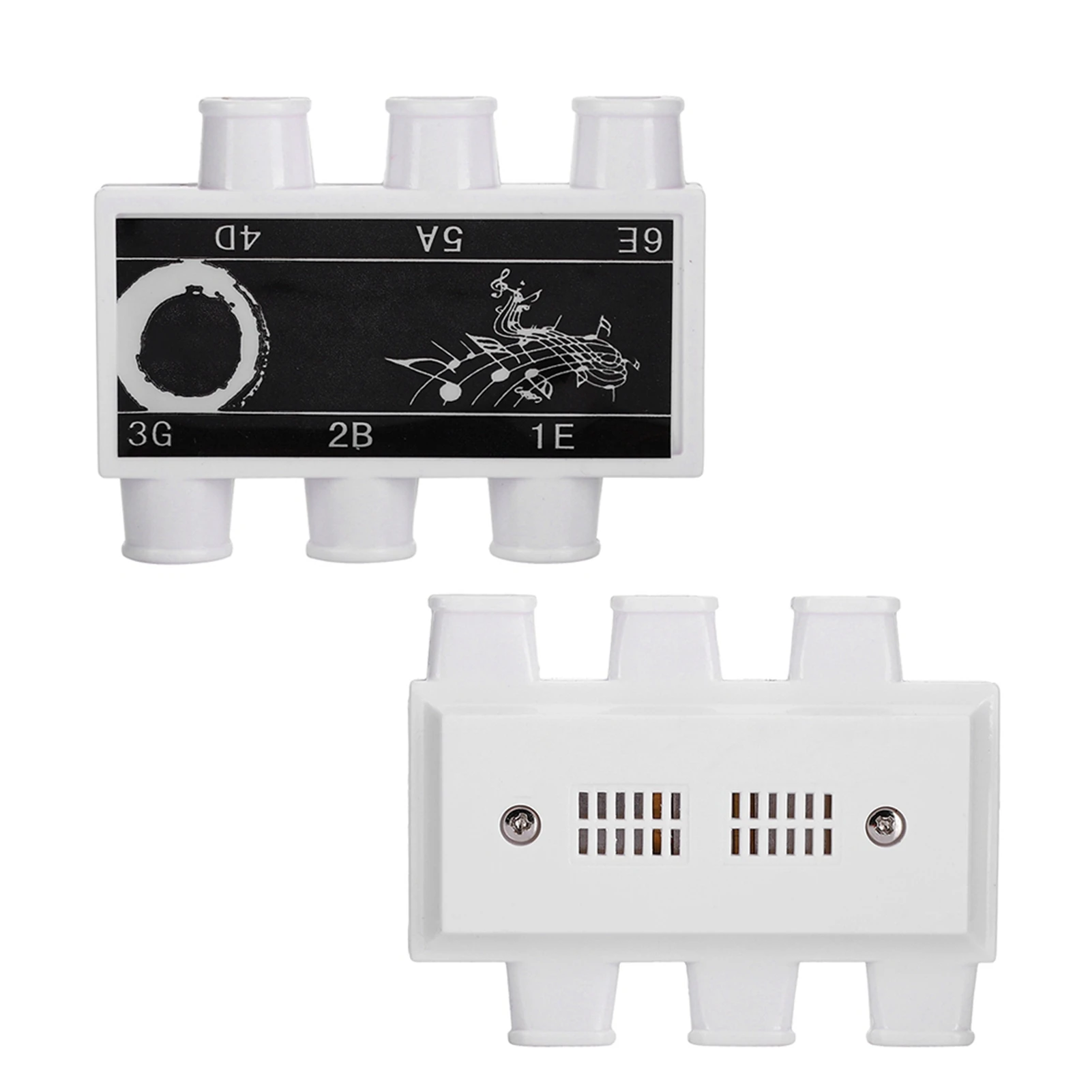 Plastic Tuner Pitch Pipe Tones E B G D A E with Carrying Case, ABS Plastic Material, 35g/1.2oz Weight, 1 Piece Included for