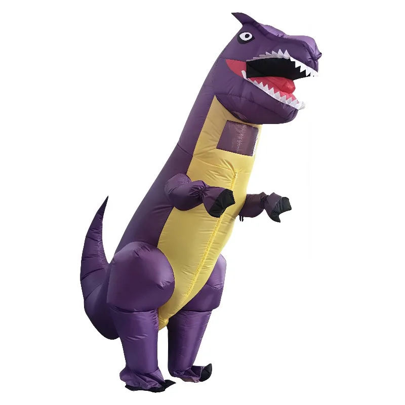 زي تيرانوصور ريكس القابل للنفخ بدلة تنكري على شكل ديناصور مبتكرة لحفلات عيد الميلاد وحفلات الكرنفال والعطلات #6