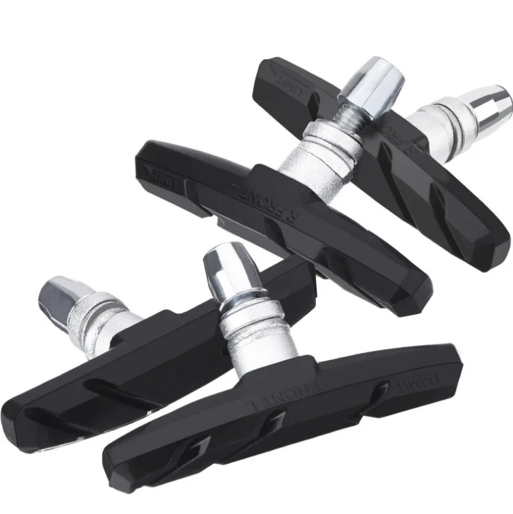 2Pairs V-förmigen Stille Bremsbeläge Geeignet Für BMX Straße Mountainbike Stille Langlebige Bremsbeläge Fahrrad Zubehör