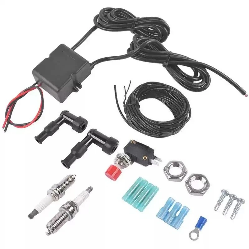 12V Exhaust Flame Spray Kit Dual‑Flame Sprayer Modification Accessory For Car Motorcycle Truck Retrofit Project
