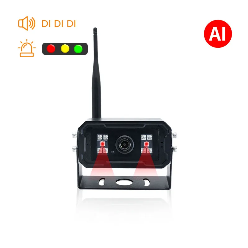 Smart Wireless Home Security System  AI Camera with Siren, Backup Camera, and Monitor