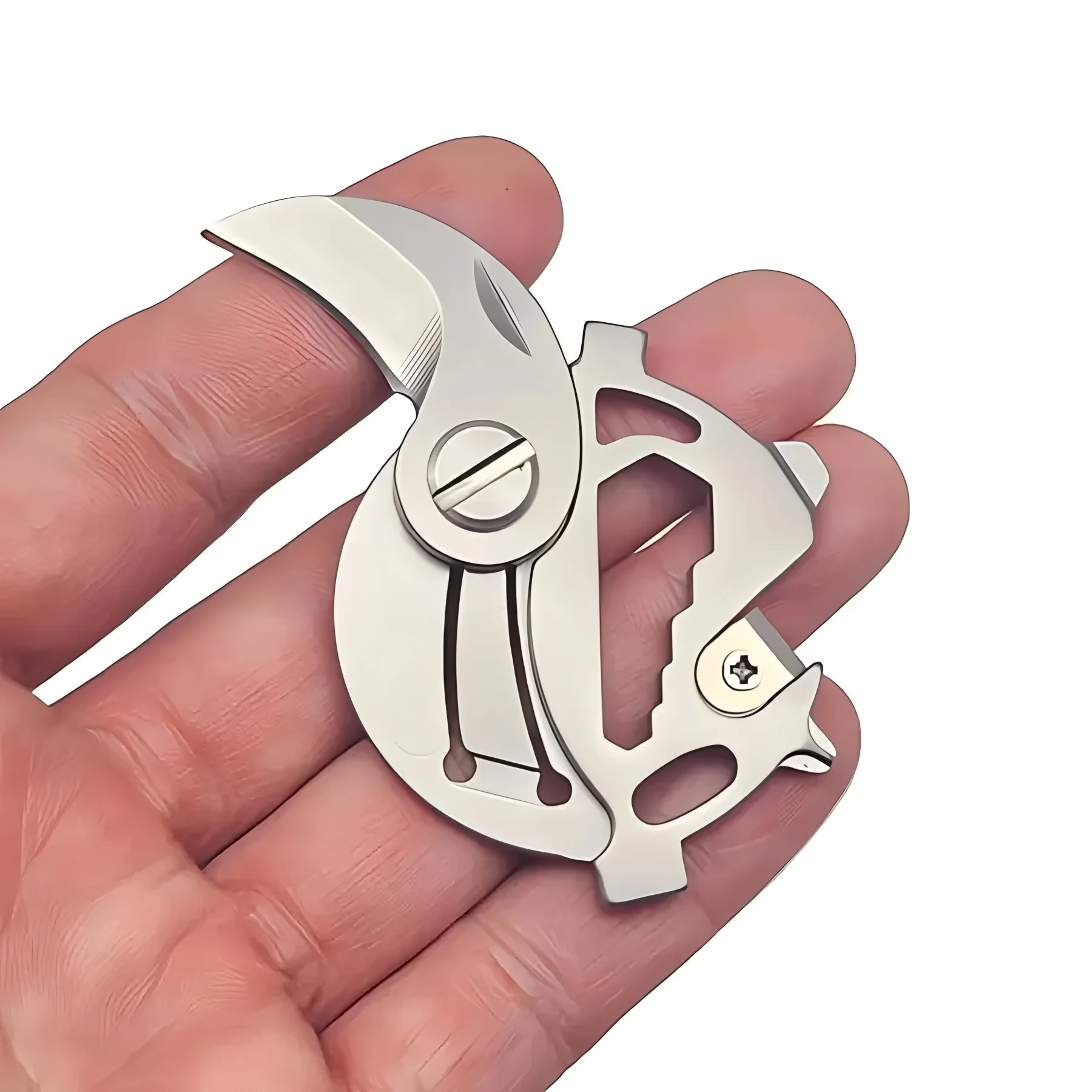 سكين صغير قابل للطي المنزلية فتح سكين المفاتيح في الهواء الطلق سكينة سرفايفل انفصال اكسبرس المفاتيح أداة تخييم في الهواء الطلق #5