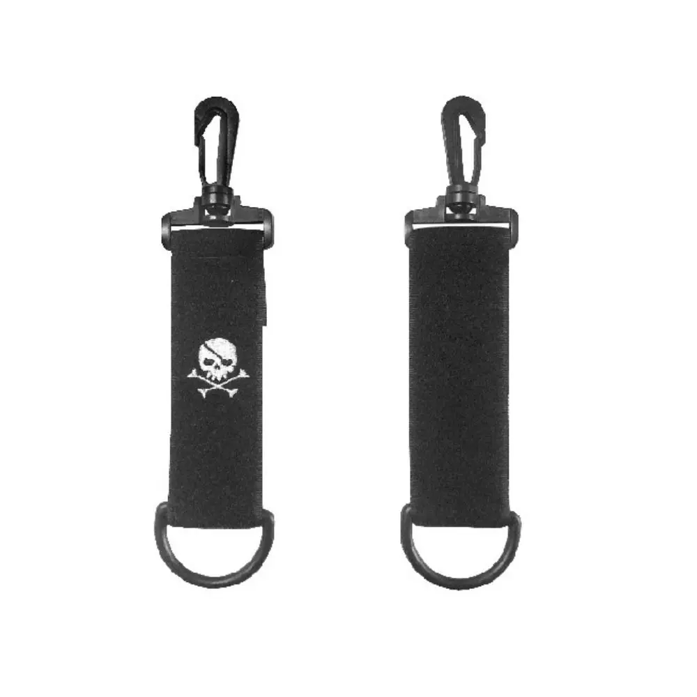 Skull Skull Pattern Polyester Double-sided Golf Cleaning Towel Magic Tape Cleaning Towel Golf Towel Carabiner Golf Wiping Cloth