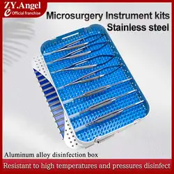 Ophthalmic Microsurgery Instruments Scissors Needle Holders Tweezers Stainless Steel 4/6/8 Piece Set Of Ophthalmic Surgical Tool