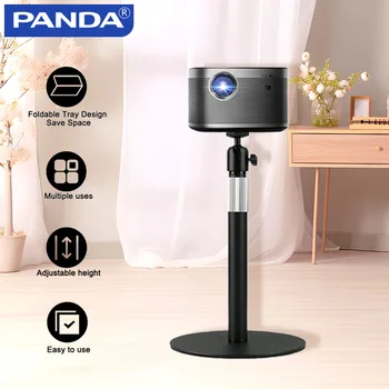 עמדת מקרן PANDA ZY-556 גובה אוניברסלי מתכוונן מתקן מצלמת אינטרנט מרובה זוויות מתכת לשולחן התקנה מהירה