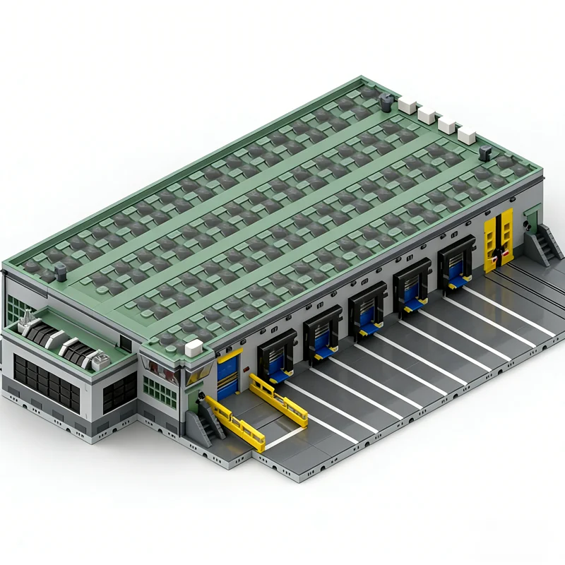 15273 pièces MOC paysage de rue modulaire centre logistique ville Cargo modèle blocs de Construction jouets de Construction cadeaux de noël enfants