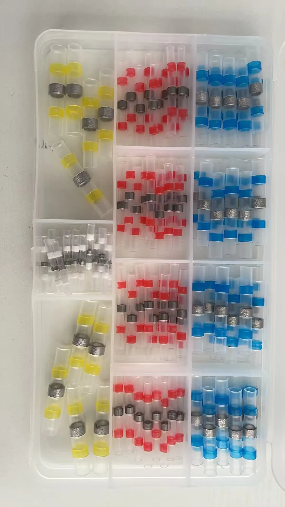 

120PCS Welded Sealed Wire Connector, Heat Shrinkable Solder Butt Welded Sleeve, Waterproof Insulated Electrical Terminal For Car