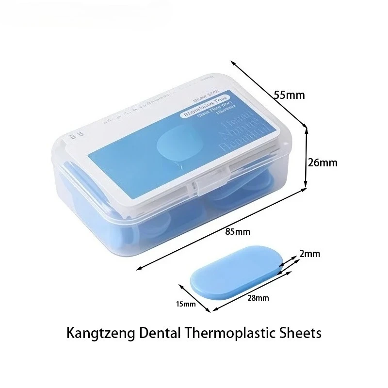 50Pcs Dental Thermoplastic Sheet Quick Impressions Temporary Crown Impression Trays for Fabricating Temporaries Wax Disc