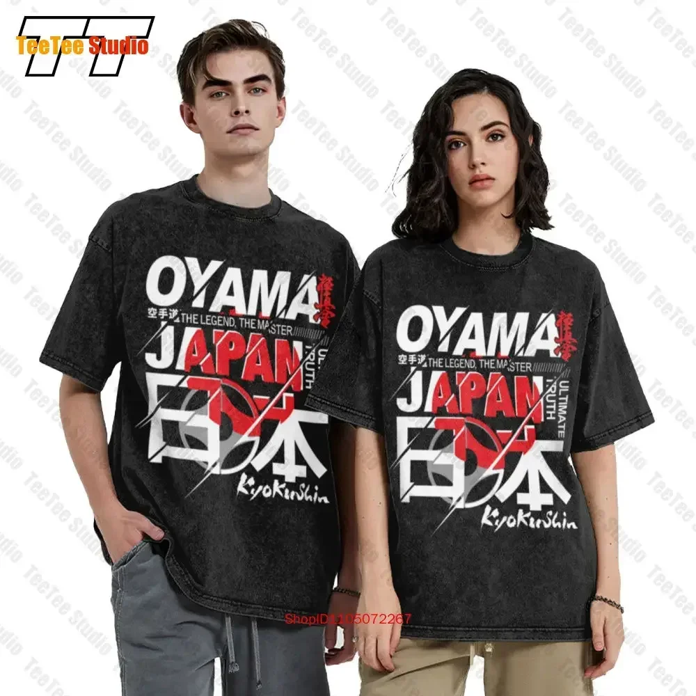 New Japan Mas Masutatsu Oyama Full Contact Kyokushin Kai Dojo Karate  Oversized T-Shirt 52W9