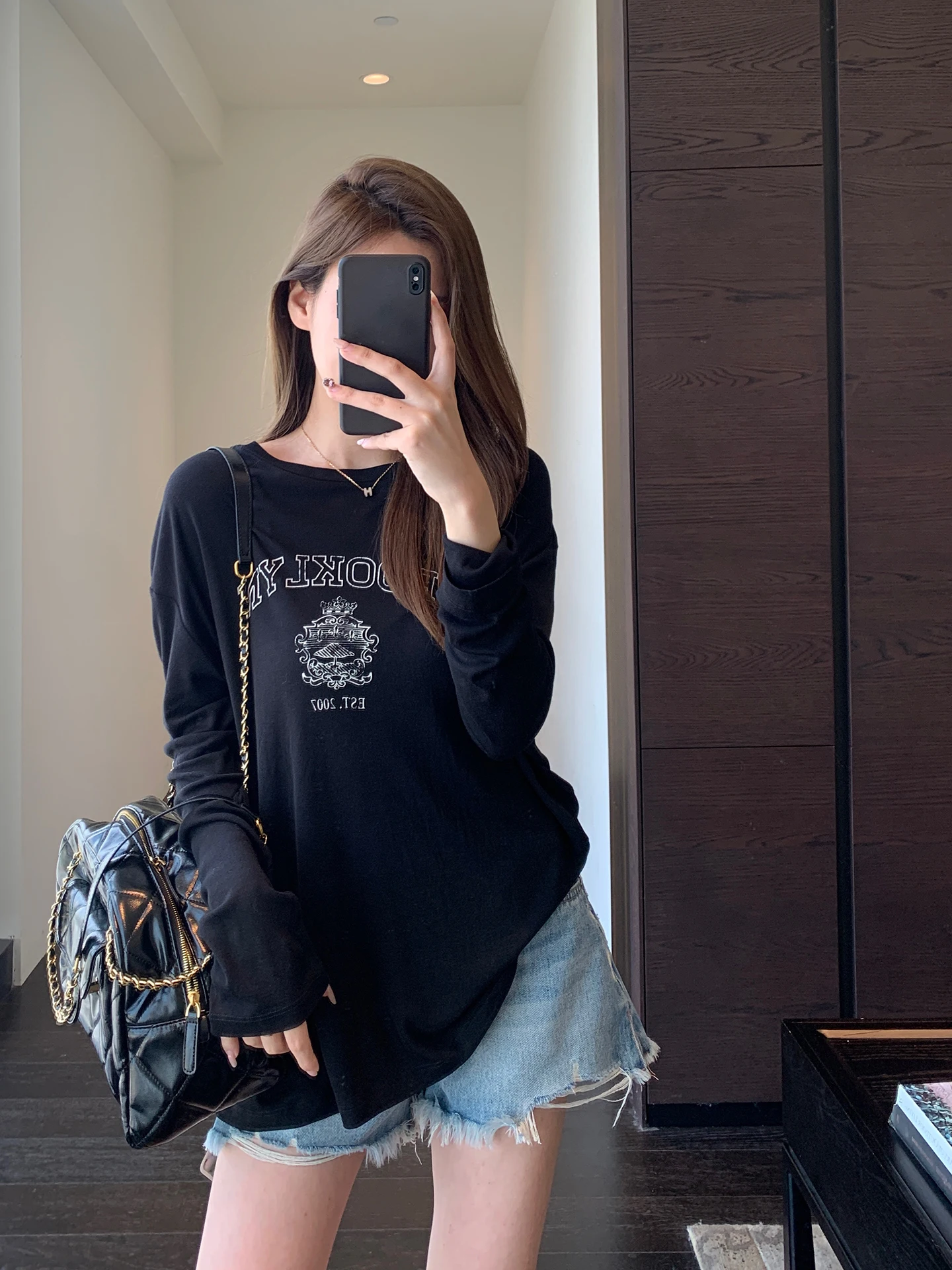 

AMR UU American Casual Lightweight Long Sleeve Women's T-shirt Comfortable Cool Feeling Sun Protection Air Conditioning Shirt
