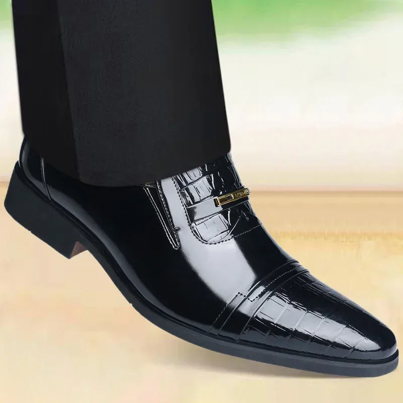 Sapato de renda de couro masculino, sapato formal, calçado masculino Oxford, escritório, casamento, negócio, luxo, novo