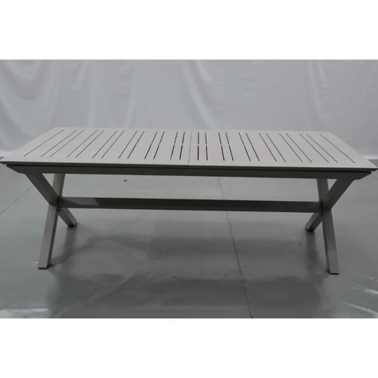 Model Style butterfly System Extendable Garden Outdoor Furniture Aluminum Extension Table Garden Dining Table