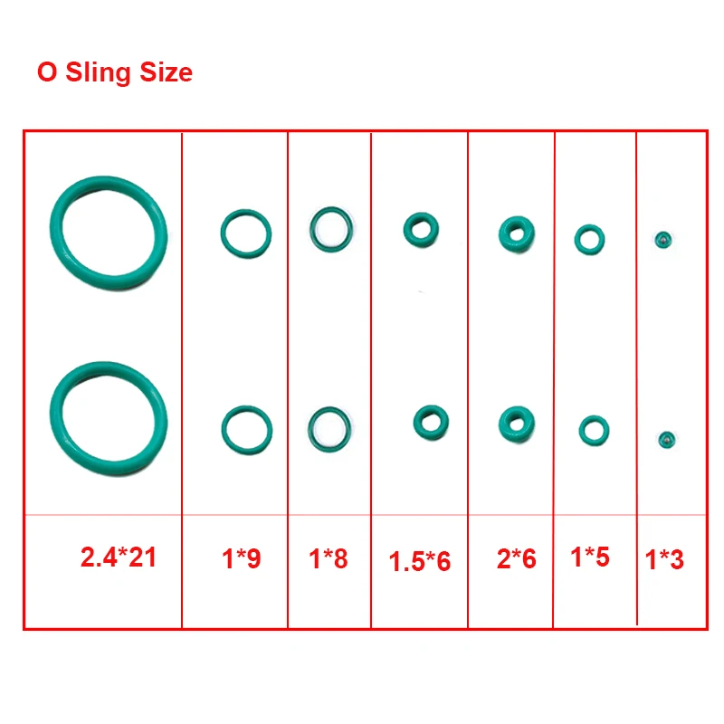 Tactical Magazine Fluorine Rubber O Ring Set For GBB Marui TM Glock 17 G17 Green Flat Silicone Ring Seal Gasket Airsoft Hunting