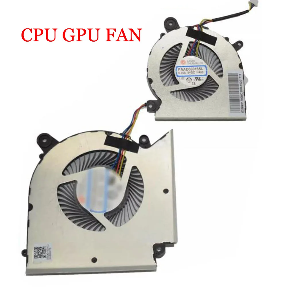 Laptop CPU GPU FAN For MSI Sword 15-A12V Series Sword 15 A12VE A12VF A12VG 0.55A 1A 5VDC New