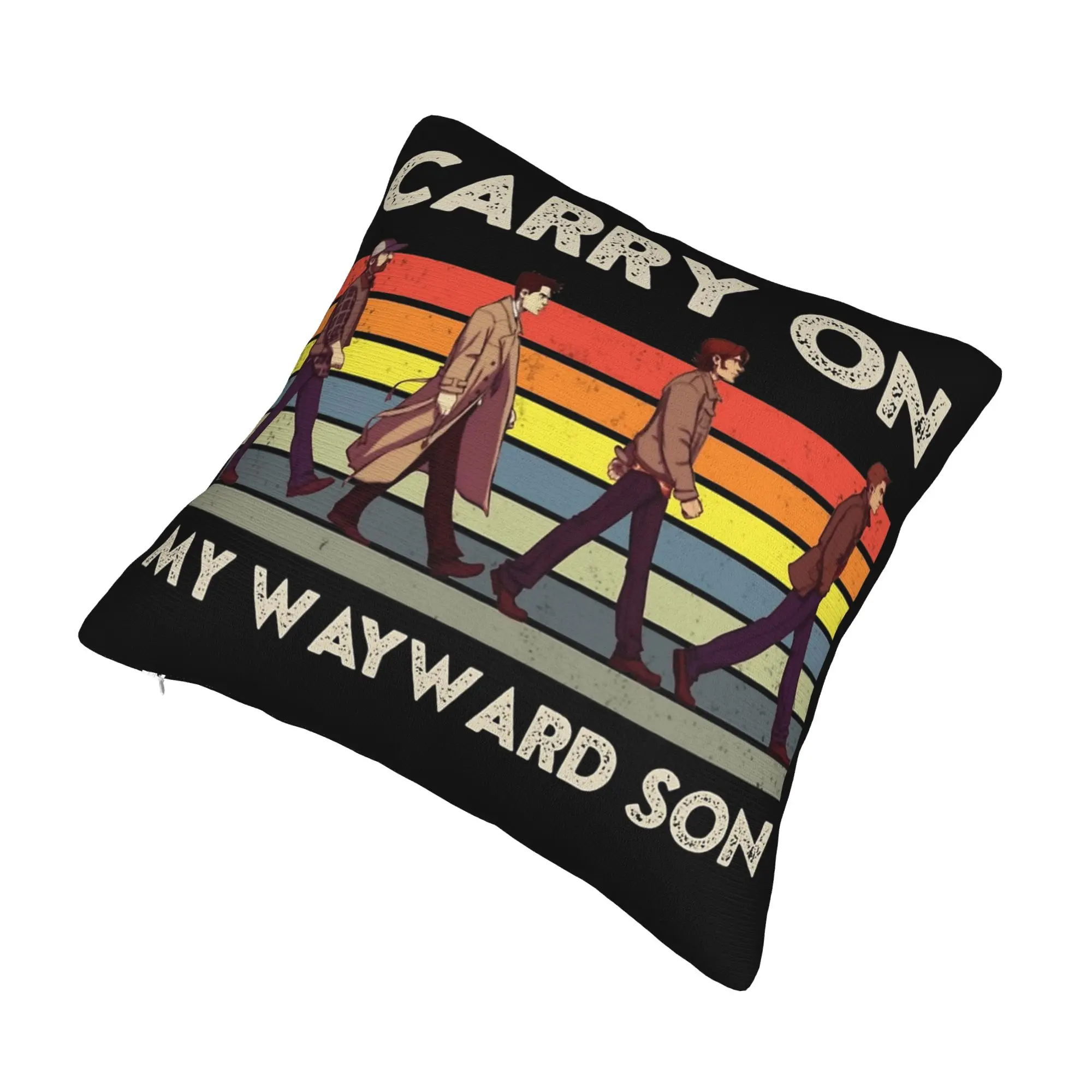 Deans Winchester Supernatural Pillowcase Printed Polyester Cushion Cover Gift  Throw Pillow Case Cover Chair Zipper 45*45cm