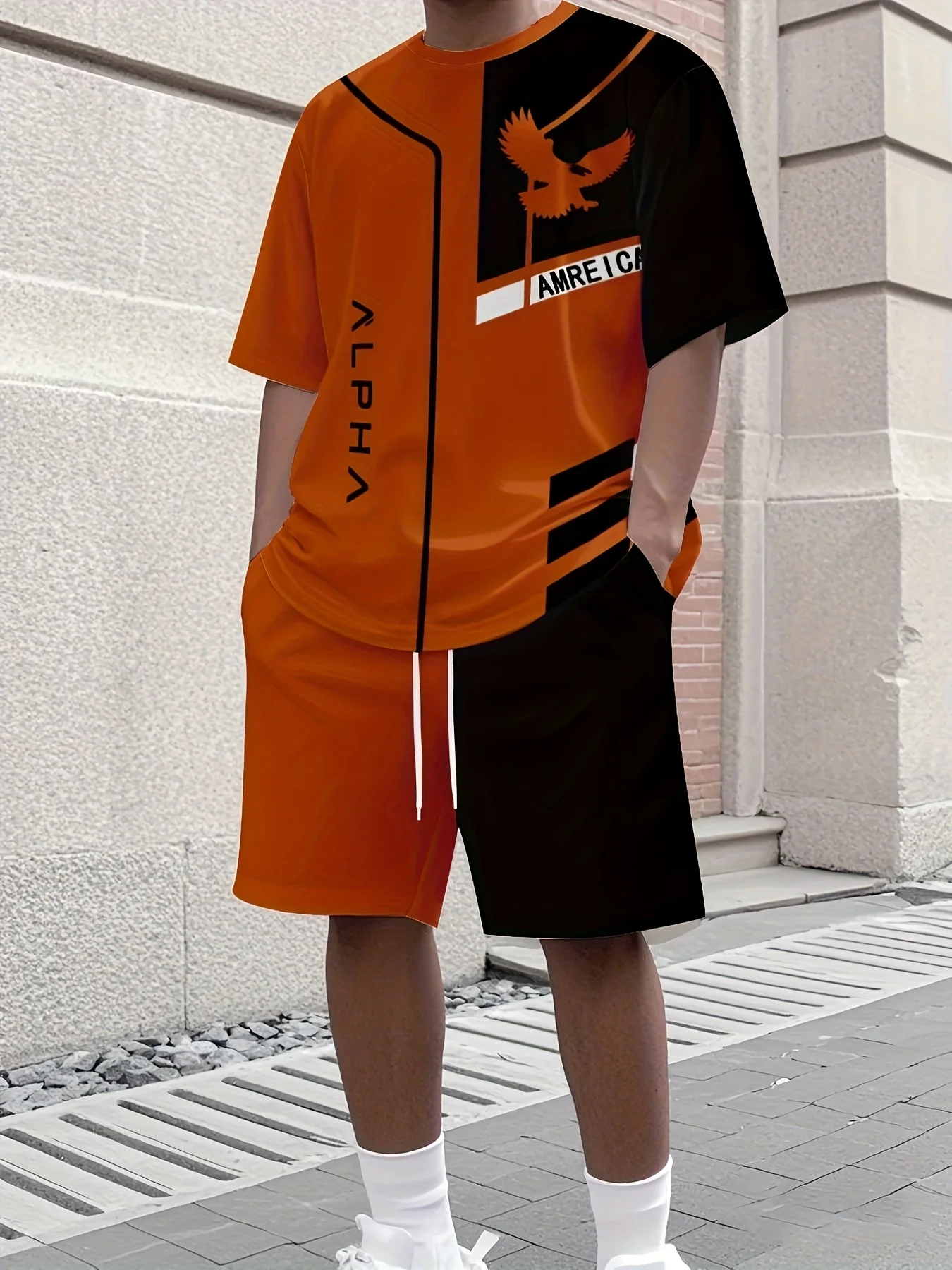 El nuevo traje de verano 2025 para hombre es estampado 3D, moderno, cómodo, suave y transpirable.