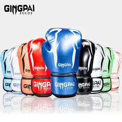 6/8/10/12Oz Boxing Gloves PU Breathable Kids Adult Professional Sanda Muay Thai Fighting Gloves Taekwondo Punching Gloves