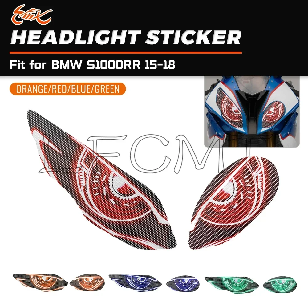 

Motorcycle Headlight Sticker Front Fairing Head Lamp Guard Decals Fit for BMW S1000RR S1000 RR S 1000 RR 2015 2016 2017 2018